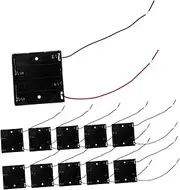 CIYODO 12Pcs Plastic Battery Holder Case for Aa AAA Batteries Durable Storage Box for Classroom Experiments and Model Making Reliable Power Supply
