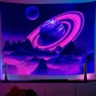 Tapestry - Planets, Black Light Tapestry, Wall Hanging, Outer Space Tapestry