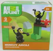 Animal Planet Monkey Jungle 9pcs Block Tech Junior Building Blocks Set NEW