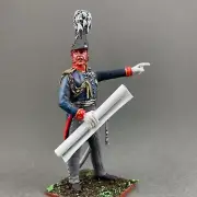 Painted Napoleonic tin miniature 60 mm, Prussian General figurine VID SOLDIERS