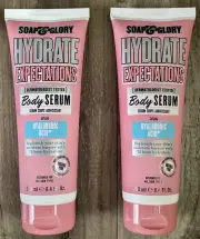 NEW (2) Soap & Glory Hydrate Expectations Body Serum 8.4 oz ea