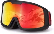 SODQW Ski Goggles, Snowboard Goggles with UV Protection Anti-Fog, Snow Goggles f