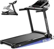 [YPOO] Treadmills for Home, 8.0 MPH Walking Pad Treadmill with Incline, Foldable Treadmill with Handles, Low Noise Walking Pad with Incline up to 8% for 300 lbs