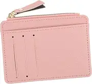 [CONGARTENO] Women Slim Zipper Wallet Lightweight Pu Card Holder Multiple Slots for and Credit Cards for Outdoor Shopping and Travel
