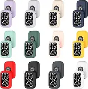 Tyogeephy Case Compatible with Xiaomi band 8 pro, Screen Protector,Shockproof Hard PC Bumper Protective Shell All-Around Protective Case Cover for Mi band 8 pro