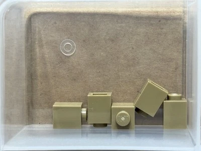 LEGO Parts - Dark Tan Brick 1 x 1 - No 3005 - QTY 5