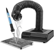 Bench Top Solder Smoke Absorber, Soldering Fume Extractor with LED Light, Retractable Smoking Pipe, HEPA Dust Collection Filter, for Electronics Repair Workshop, Soldering Station