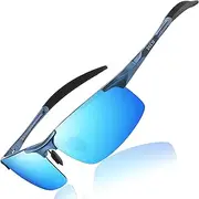 [Duco] Men's Sports Style Polarized Sunglasses Driver Glasses Unbreakable Frame 8177S