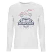 Harry Potter Quidditch At Hogwarts Men's Long Sleeve T-Shirt - White