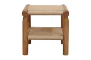 CT Kelly Handwoven Rattan Lamp Table