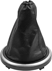 KIXURO Car Gear Shift Knob Gaiter Boot Cover, for Ford, for Fiesta, MK6 Fusion Transit Connect 2002-2008 Case Collar Gear Lever dust Cover(Black Case Only)