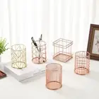 Multipurpose Pen Holder Metal Cosmetic Brush Storage Bucket New Pen Container