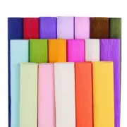 Crepe Paper Roll Colored Crinkled Papers Gift Wrapping Material DIY Craft Decor