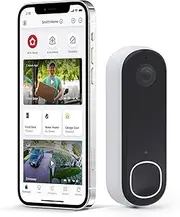 Arlo Video Doorbell 2K (2nd Generation) – Battery Operated or Wired Doorbell, Smart Wi-Fi, Two-Way Audio, Night Vision, Security Camera, Surveillance, White – AVD4001​
