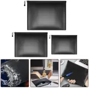Keep Your Valuables Safe with Fireproof Cash Bag Water Resistant Document Pouch