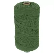 Natural Macrame Cord 2mm x 219 Yards Cotton Macrame Rope, Army Green