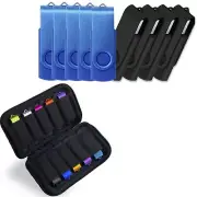 Bundle of USB Case of 10 Slots and 2GB USB Flash Drives 10 Pack Blue Mix Blac...