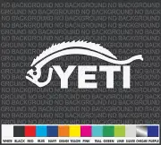 YETI Flounder Fluke Fishing Boat Cooler Car Truck Window Decal Sticker Laptop 8"