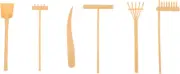 6pcs Garden Rake Zen Sand Meditation Tools Accessory
