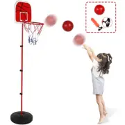 Kids Basketball Hoop and Stand Adjustable with Net & Ball, Outdoor Indoor Sport