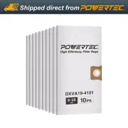 POWERTEC 75063-P2 High Efficiency Filter Bag for DeWalt Dust Extractor, 10 PK