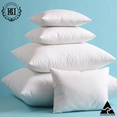 New Aus Made Cotton Cover& Polyester Filling Euro Square Cushion Pillow Inserts