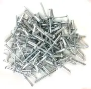 100 3/16" Small Head Mill Finish Aluminum Exploding Pop Rivets #1281