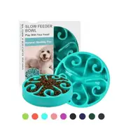 Non-toxic Non-slip Pet Eat Slow Feeding Bowl Maze Interactive for Large Medium Small Dogs