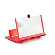 Mobile Phone Screen Magnifier 3D HD Creative Mobile Phone Screen Magnifier Desktop Stand RED COLOR