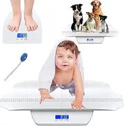 MEKBOK Baby Scale, Pet Scale, Multi-Function Toddler Scale, Digital Baby Scale, Blue Backlight, Weight and Height Track