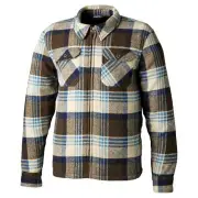 Brushed Shirt Brown Blue Check
