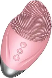 Facial Cleansing Brush | Soft Silicone Face Brush - Rechargeable Waterproof Vibrating Simple Skin Care Tools For Deep Cleansing, Exfoliation & Enhances Absorption