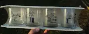 Vintage NIB The Bill Davey Collection - Bowling - 13.5 oz Glasses Set of 4