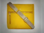 NWT DKNY Maxine Yellow Medium Messenger Bag 23” Strap $148