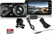 2K Dash Cam Dual Camera 1080P Rear Car DVR 1080P Recorder Video WiFi 4.0 Touch Screen Built-in Battery Parking Guard Night Vision G-Sensor Built-in Battery 170º View Angle Hardwire Kit 32GB SD