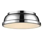 Golden Lighting Duncan Flush Mount, Chrome - 3602-14CH-CH
