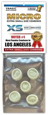 Los Angeles SMALL MINI CONDOMS Gag Joke Xmas Stocking Stuffer Bachelor Party