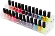 2 Tier Nail Polish Stand Bottle Holder Gel Polish Display Rack Shelf Tabletop Makeup Storage Organiser Plastic for Essential Oils Perfume