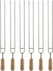 Double Prongs BBQ Skewers Barbecue Shish Kebab Skewers Stainless Steel Grilling
