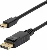 StarTech.com 10 ft Mini DisplayPort to DisplayPort 1.2 Adapter Cable M/M - DisplayPort 4k with HBR2 Support - 10 feet Mini DP to DP Cable, Black (MDP2DPMM10)