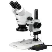 AmScope 7X-90X Stereo Zoom Microscope with Variable 144-LED Ring Light