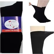 [Generic] 6Pairs Mens MEN Cotton Medical Circulation Diabetic LOOSE TOP SOCKS size 6-11 AU