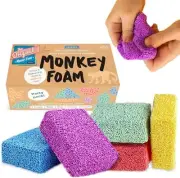 Monkey Foam 5 Giant Blocks Squishy Sensory Toy for Kids, Fun Play Foam Ages 3+