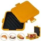 Microwave Toastie Maker 1Pc Sandwich Fast Breakfast Non Stick Panini Press Grill