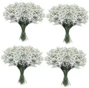 Babys Breath Artificial Flowers,30 Pcs Gypsophila Real Touch 16.6inch White