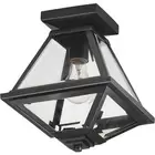 Maxim Lighting 30560CLBK Prism 1 Light 9 inch Black Flush Mount Ceiling Light