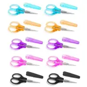 10 Pcs Small Scissors All Purpose, Stainless Steel Small Sharp Scissors, Mini...