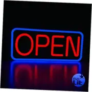 21'' X 10'' New Ultra Bright LED Neon Sign - OPEN - Remote Controlled Blue/Red
