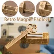 2set Mini Metal Padlock Lock Bird Carved Retro Ethnic for Jewelry Box Lock Head