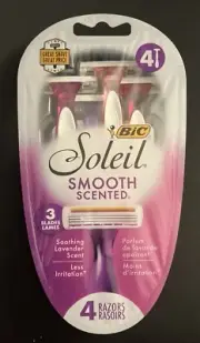 1 BIC SOLEIL Smooth Scented Flexible 4 Pack 3 Blade Razors